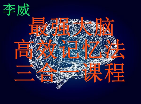 李威最强大脑李威-高效记忆法三合一课程-洛轻云资源